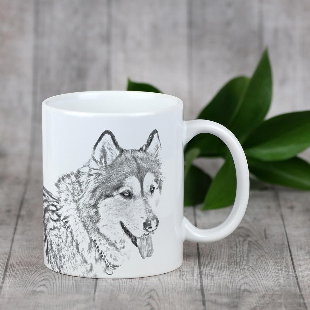 Alaskan Malamute - cup with a dog, cute cup with graphics, a gift with your photo from the Art-Dog brand