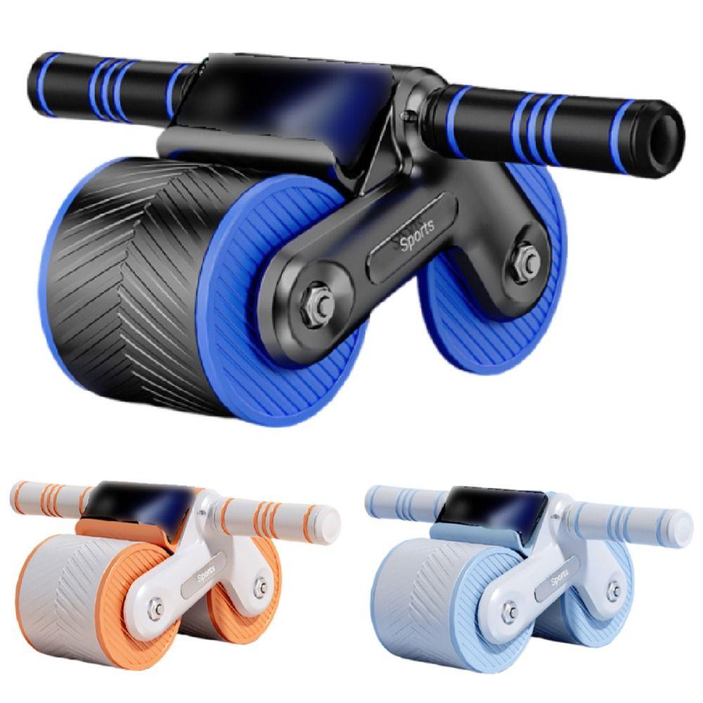 Automatic Rebound Abdominal Workout Roller Dual Wheel Ab Roller  Fitness Equipment
