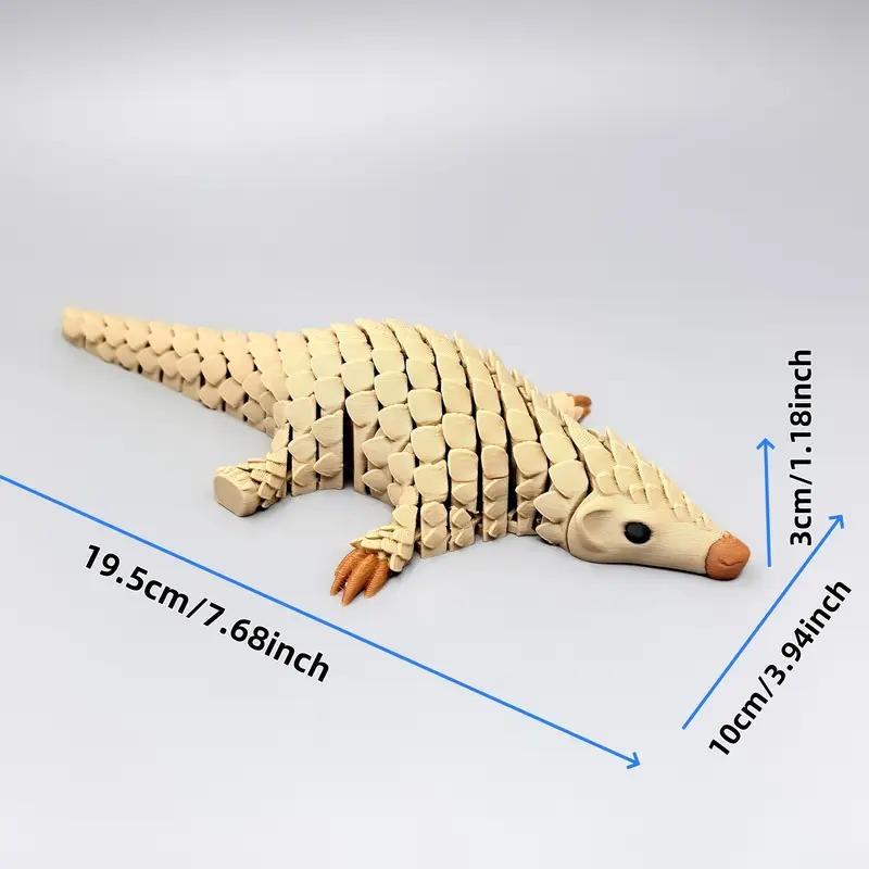 3D Printed Pangolin Toy Simulation Animal Pangolin Models Articulated Movable Desktop Ornaments And Collectibles