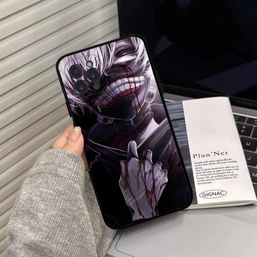 Anime Tokyo Ghoul Kaneki Ken Phone Case For iPhone 16 15 14 13 12 11 Pro Max XS X XR 7 8 SE Silicone Soft Cover