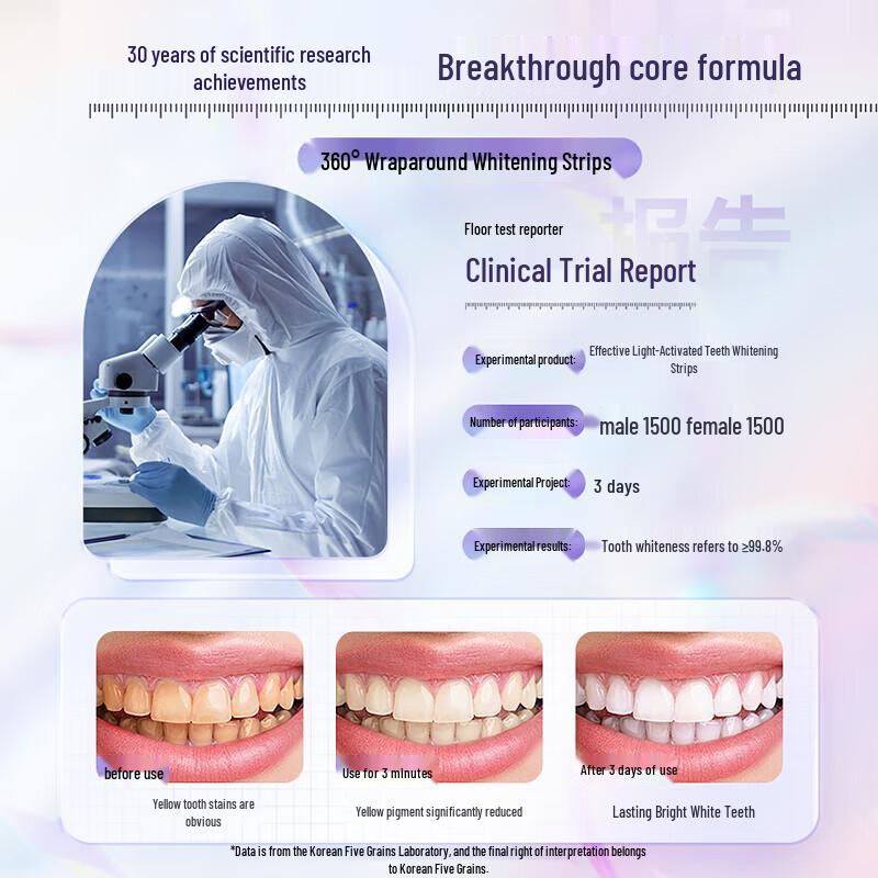 Korean Five Grains Tooth Whitening Strips