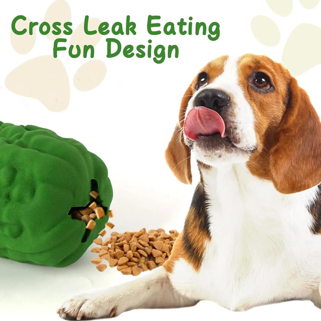 Dog Chew Toys Vegetable Shape Dog Treat-Dispensing Chew Toy Puppy Puzzle Toys Slow Feeder Molar Toothbrush Toys
