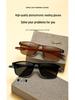 Color-Changing Anti-Slip Sports Reading Glasses with Single Vision Flat Lens, Fashionable Square Frames, TikTok Style.