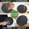 happykau Meat Press, Bacon Press, Round, Cast Iron, Black, Corrugated, with Wooden Handle, Grill Press, Meat Press, Meat Press, Approx. 17.5cm Diamete