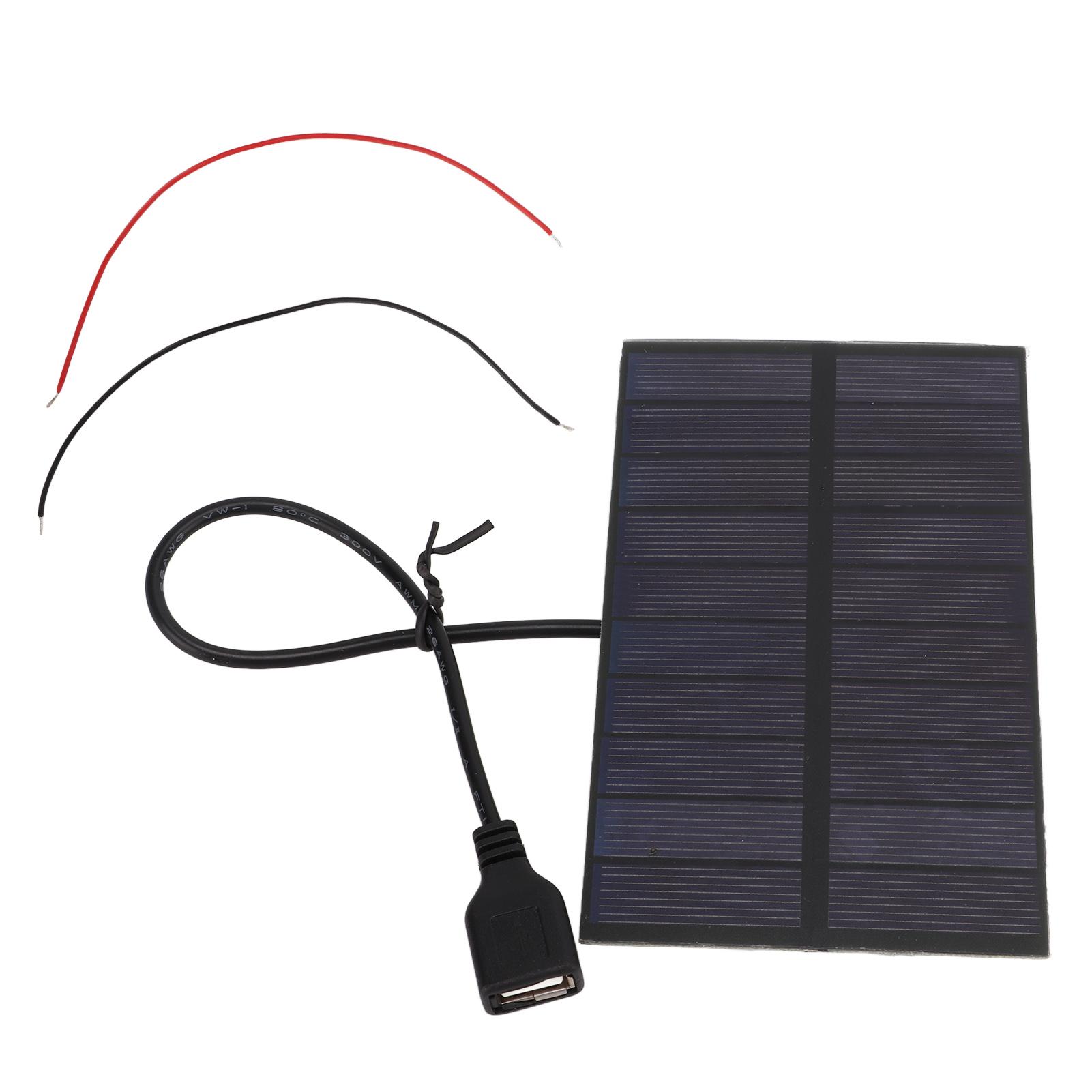 

1.5W 5V Monocrystalline Silicon DIY Solar Panels with USB Interface Flexible Mini Solar Panel