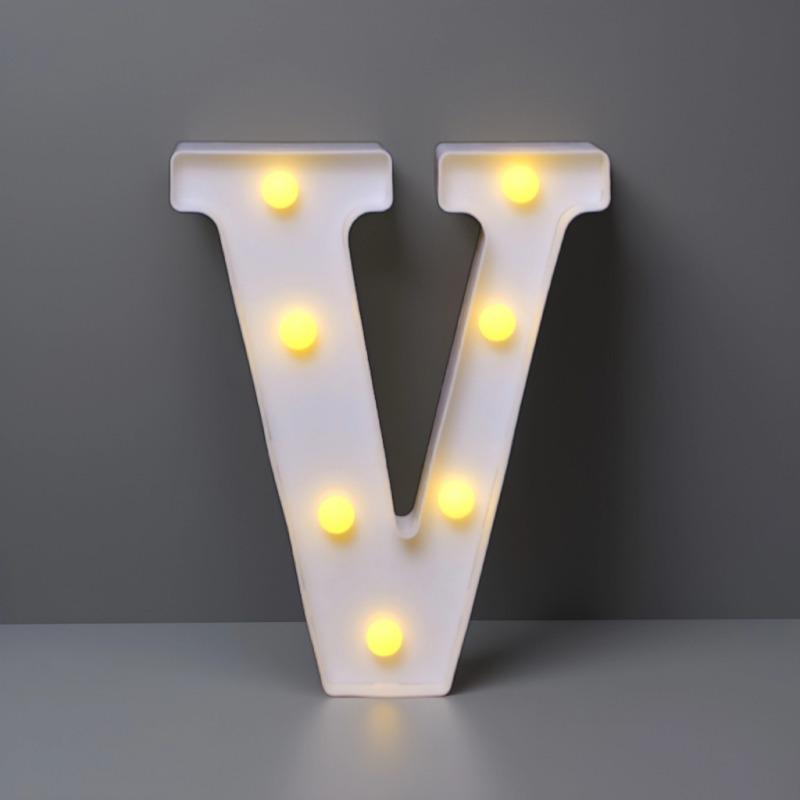 22cm LED Letter & Number Lights for Events - Perfect for Birthdays & Proposals.