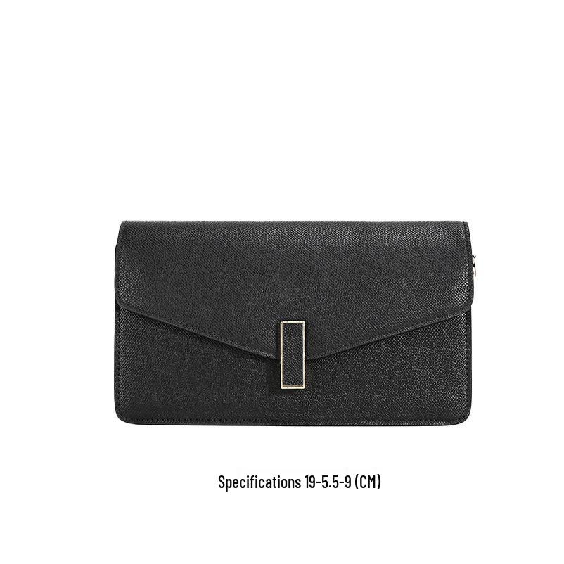 

**Stylish & Simple Solid Color Women s Crossbody Shoulder Bag** 19-5.5-9 cm чорний