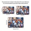 1pc Pebble Design Welcome Mat - Soft, Non-Slip, Machine Washable Polyester Doormat with Vibrant Stone Pattern for Entryway, Kitc