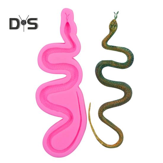 Stampo per serpenti Stampo per fondente in silicone flessibile creativo con design di Halloween