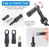 40/50/65/80mm Fahrrad Tubeless Reifenventil F/V Nippel Abnehmbarer Messingkern Fahrradreifenventile Carbonfelge Presta Ventile