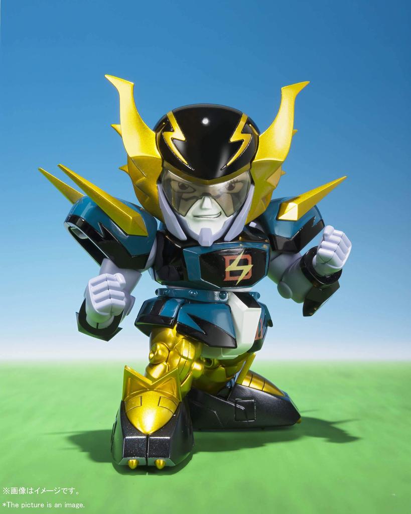 TAMASHII NATIONS Chogokin Iron Leaguer Mach Indy Goldfoot 80mm Diecast PVC ABS Pintado Figura Móvel & Aprox. & &