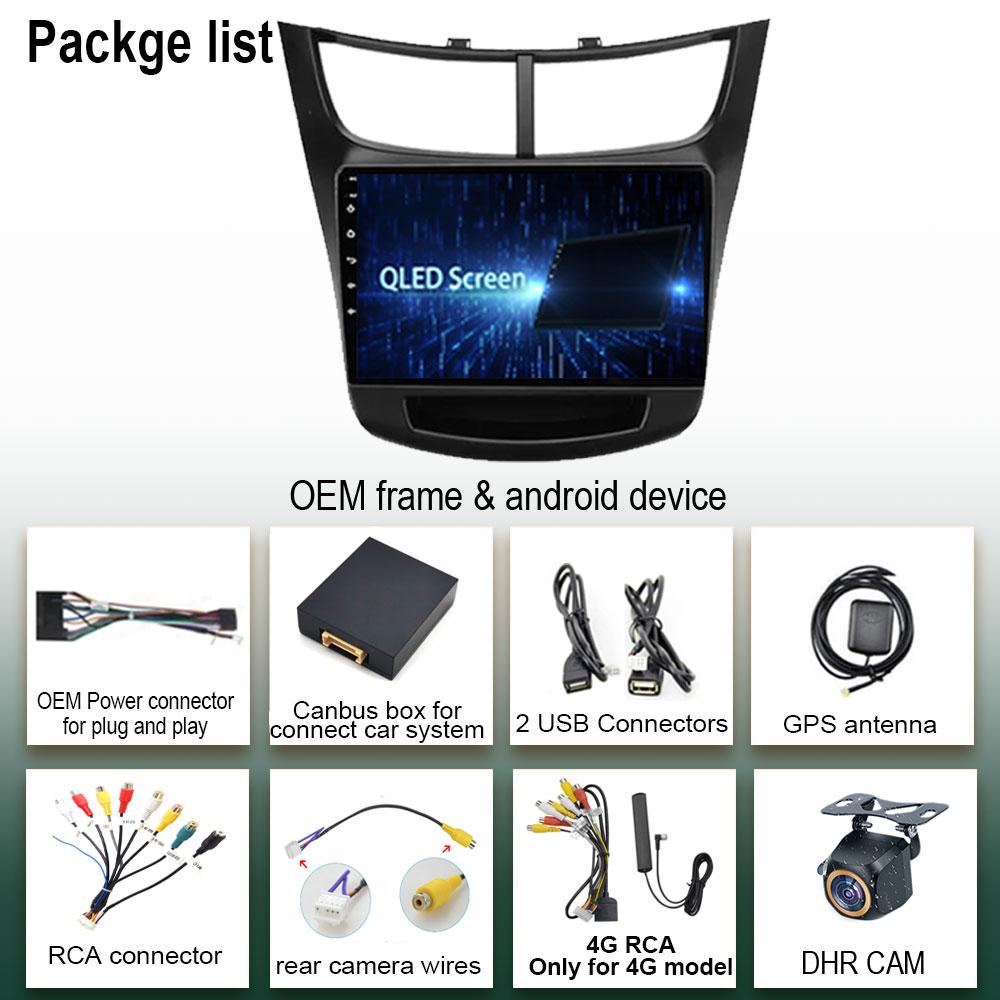 Android 14 For Chevrolet Sail Aveo 2015 2016 2017 2018 2019 Car Stereo Radio Multimedia Screen Player Navigation GPS BT NO 2 DIN