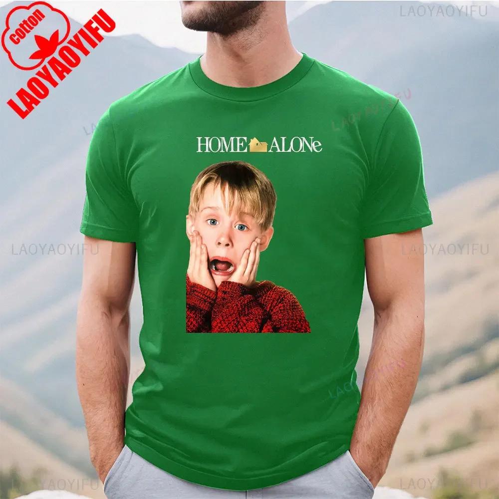 2025 Funny Home Alone Thief Mens High Quality T Shirt Vintage TeeShirt Short Sleeve Round Collar TShirt Cotton Adult Tops