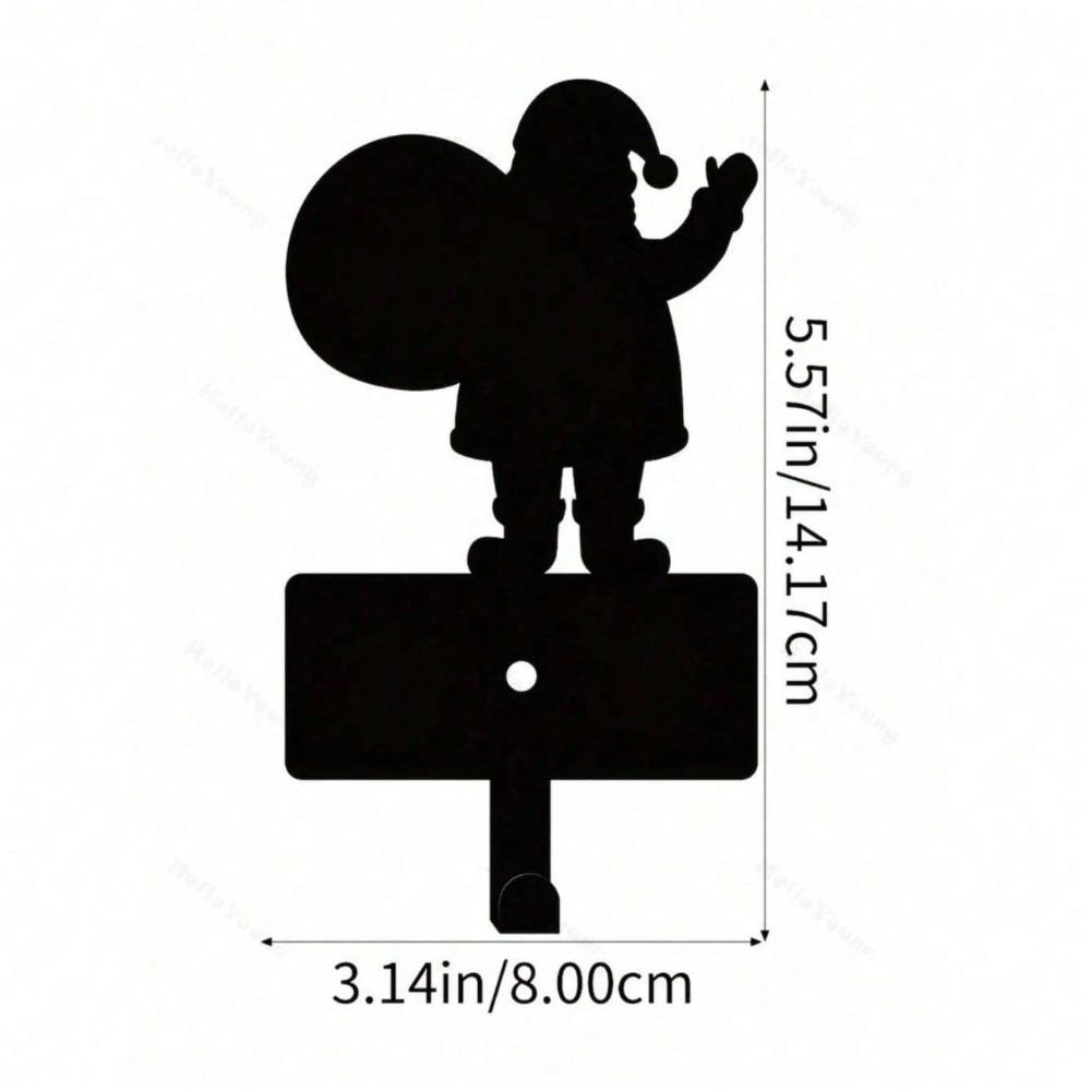 

Durable Black Iron Mug Hanger For Wall, Christmas Gift Hook, Key Holder, Ornament Display, Holiday Home Decor For Indoor Use TY3582 різнокольоровий