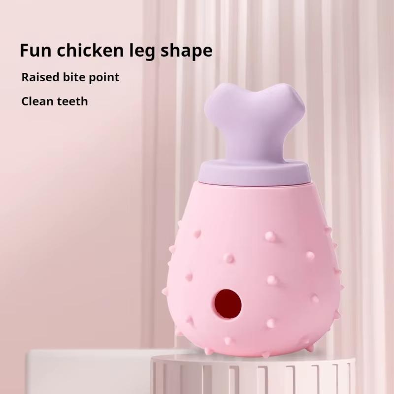Silicone Chicken Leg Leakage Toy Anti Choking Slow Food Dispenser Teeth Grinding and Cleaning Puzzle Pet Dog and Cat Toys