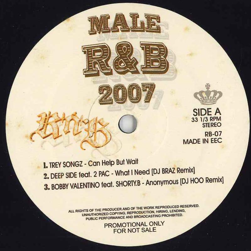 

12inch Record VARIOUS - Male R&b 2007 RB07 NONE Europe Rap & Hip-Hop/R&B Used