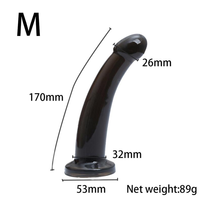 Woman Realistic Tpe Transparent Dildos Penis Soft Artificial Strong Suction Cup Female Masturbation