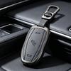 Car Fob Smart Remote Key Case Cover Holder For Tesla Model 3 Model S Model Y Zinc Alloy Leather Protector Shell Accessories