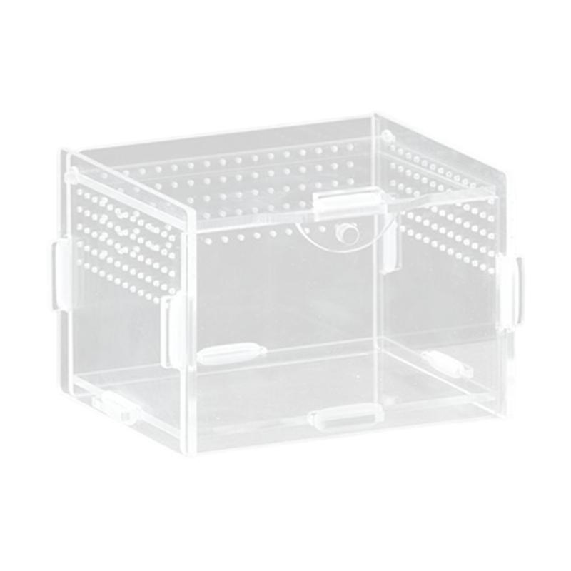 Acrylic Pet Terrarium Enclosure Cage For Small Reptiles With Breathable Airflows Holes Design Jumping Spiders Habitat Box