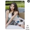 D Flat Iron Sign Elegant Woman Garden Portrait Modern Minimalist Wall Art for Home Decor Metal Logo xin xcm