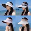 Polyester Sun Protection Hat With Large Brim For Summer Outdoor Activities