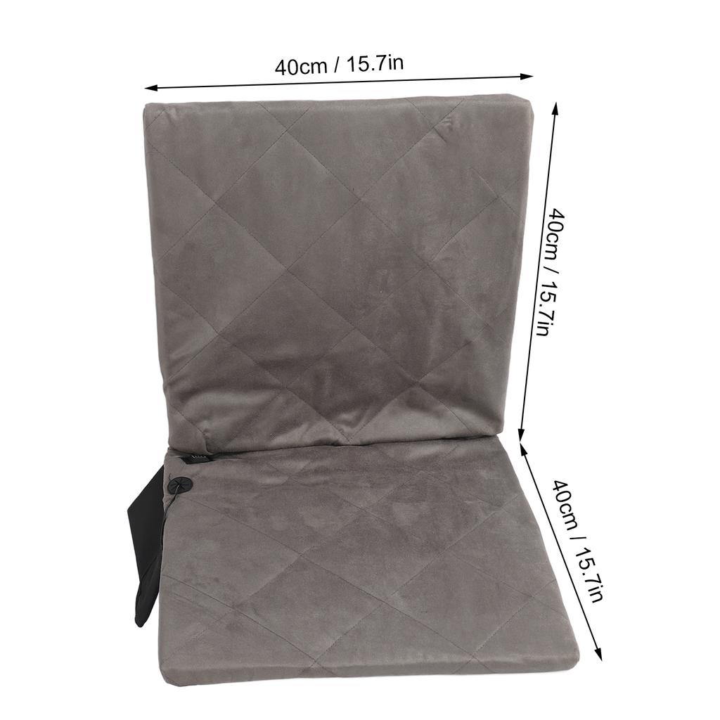 Heated Cushion Foldable Waterproof 3 Modes Temperature Adjustable Portable Heated Cushion Memory Foam Pad for Stadium for Lawn