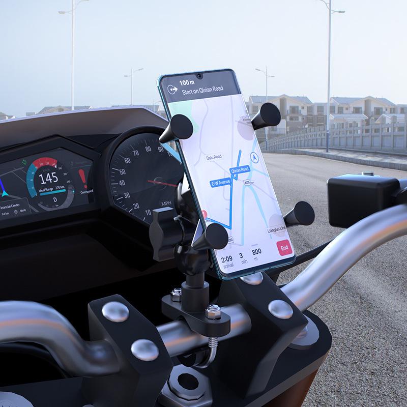 Handlebar Mount Motorcycle Phone Holder for 3.5-6.5 Inch Devices