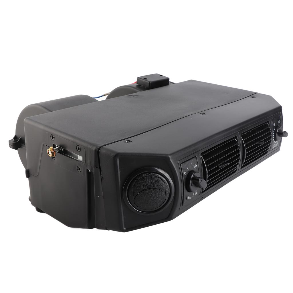 12V Underdash Air Conditioning Evaporator Cooling Kit 3 Speed Airflow with Hose Fittings Universal