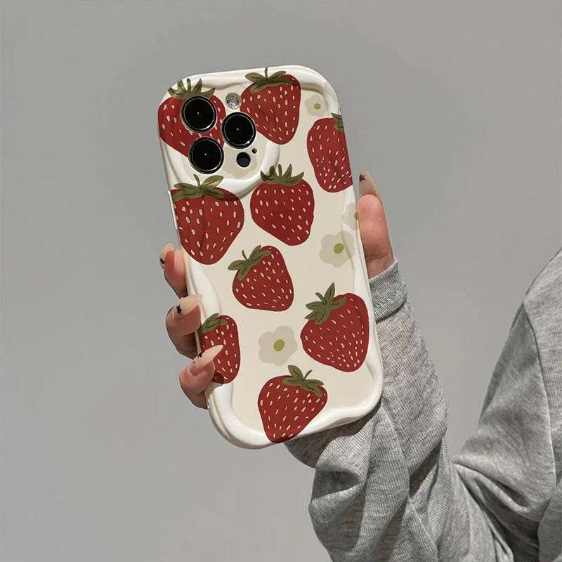 Case Cover For VIVO V50 V40 Lite Y39 Y17S Y36 Y28 Y19S Y22S V30 V29 Pro V30E V29E Y21 Y33T Y33S Y21S shell Flower Fruit Wavy