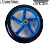 7-8 Inch PU Rubber Universal Silent Wheels for Scooters, Shopping Carts, and Wheelchairs