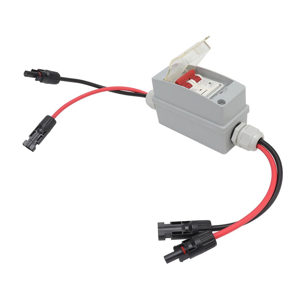 Leitungsschutzschalter MCB 2P DC 500V 32A Trennschalter mit IP65 Wasserdichter Verteilerdose Mit Kabel und PV-Stecker