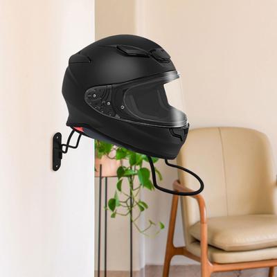 Wall Mounted Helmet Rack Display Saving Garage Home Use Multipurpose Easy To Install Stand Hanger
