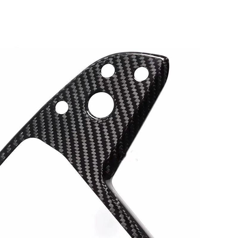 For Tesla Model S Model X 2021-2025 Real Carbon Fiber Car Steering Wheel Button Decorative Cover Car Interior Accessories