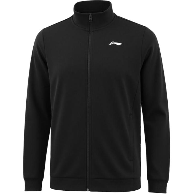 Li Ning Casual Sportswear Men's Black Stand Collar Moderate AWEV035-1