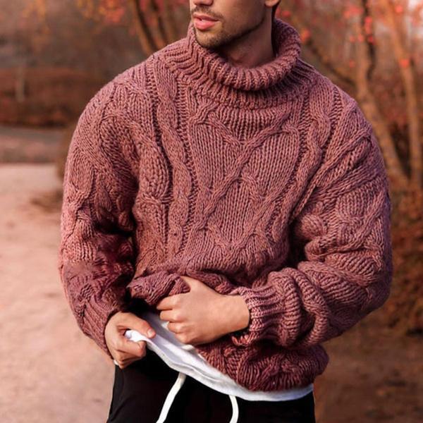 mens heavy turtleneck sweater