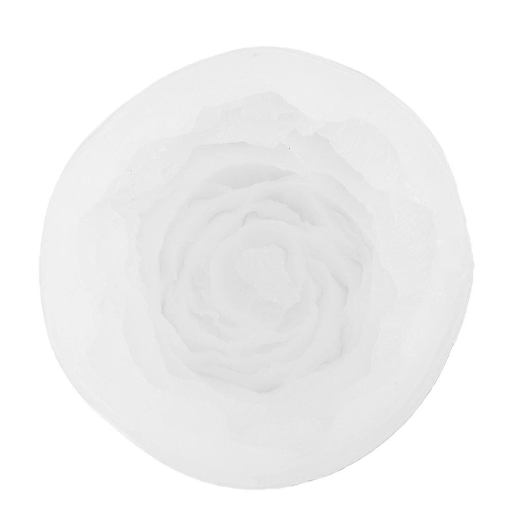 Peony Silicone Mold Flexible Reusable Flower Candle Mold for Soap Craft Making Baking Decorations