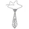 Rhinestones Tie Necklace Tie For Wedding Galas Business Occasion Comfortable Neckwear With Sparkling Shining Design