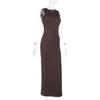 Spring Women's Fashion Dress Socialite Ethos Elegant Slim Pleated Vest Dress
