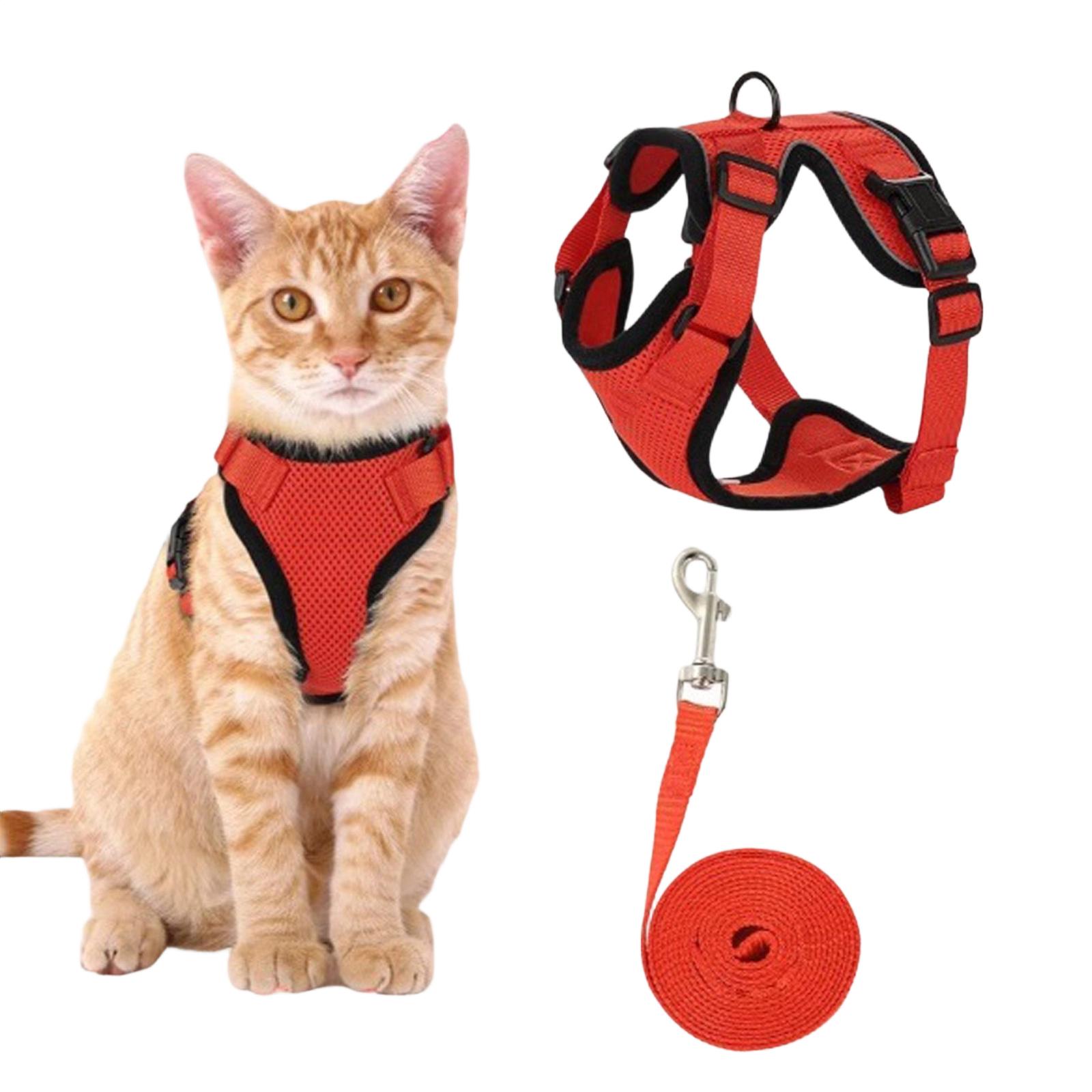 

Pet Vests And Leashes, Escape Prevention Vests, Soft And Comfortable, Easy To Wear, Reflective Design To Ensure Safety During Outdoor Walks. XS червоний