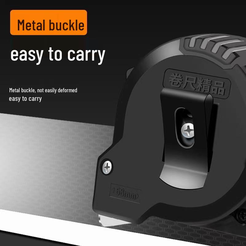 Stainless Steel Drop-Resistant Tape Measure: 5m, 7.5m, 10m for Home & Construction Use