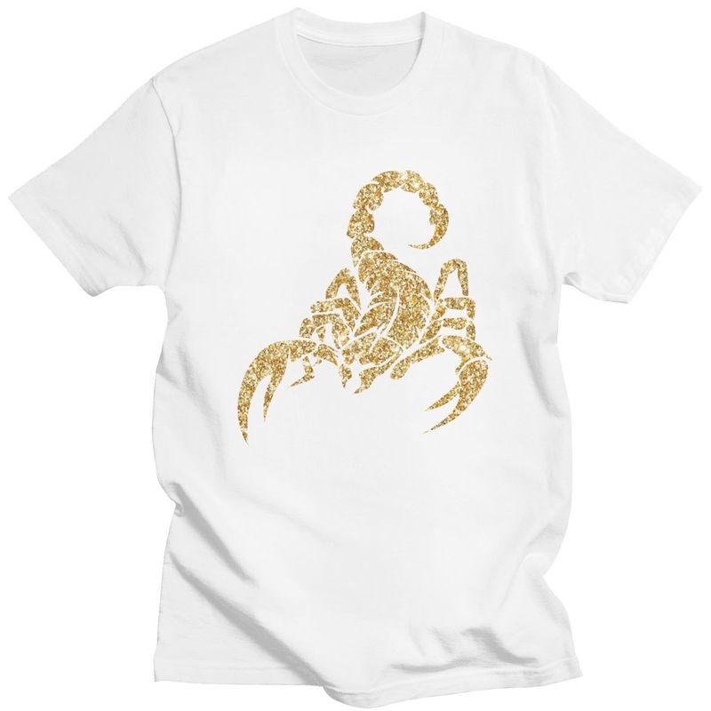 Sparkly Scorpion T Shirts 100 Cotton Tee Tops Summer Round Neck Tshirt Casual Short Sleeve Men Women Birthday Gift