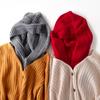 Unisex 100%Wool Knitted Balaclava Winter Ear Face Neck Protect One-Piece Scarf Hat Soft Warm Hooded Beanies Twist False Collar