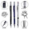 Six 2mm Mechanical Pencils with 4 Cases of Colored Lead Refills and 2 Cases of Black Refills for and Crafts Art, Sketching, Carpentry, Drafting,