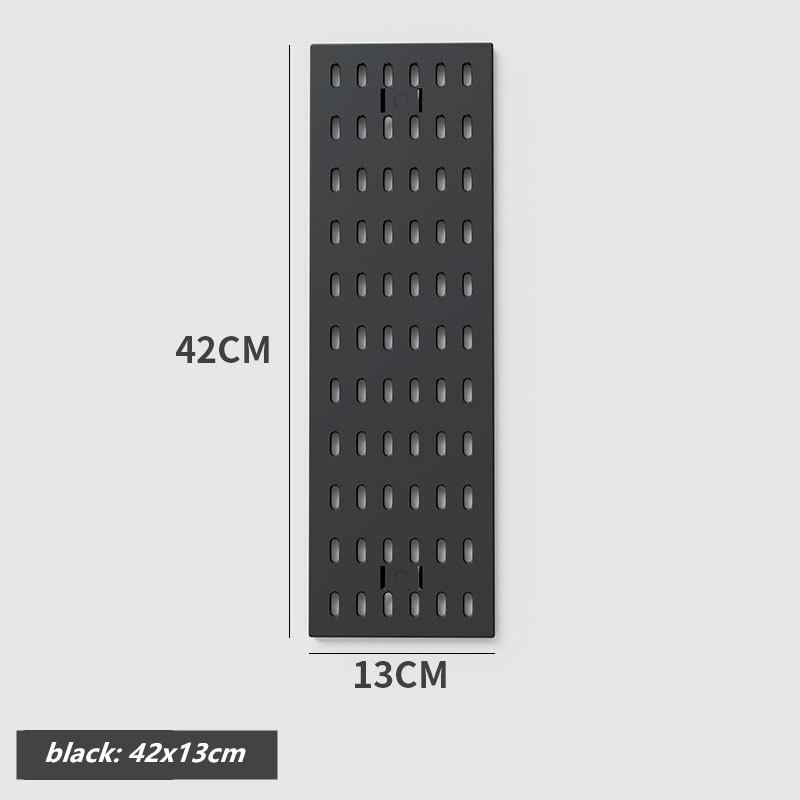 Punch-free Hole Board Vertical Desktop Wall Hanging Office Desk Storage Shelf Reading Room Desktop Kitchen Bathroom Storage Rack