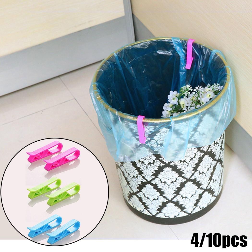

Waste Dustbin Bag Clips 4/10pcs Bag Bin Clips Garbage 4Pcs,Pink