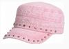 Leopard print hat, leather-brimmed military hat for men and women, leather flat-top hat, literary youth hat, European and American hat.