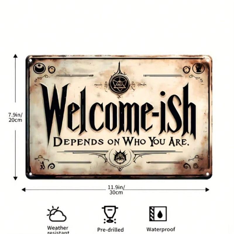 Metal Wall Art Decor Sign 20x30cm Hanging Plaque