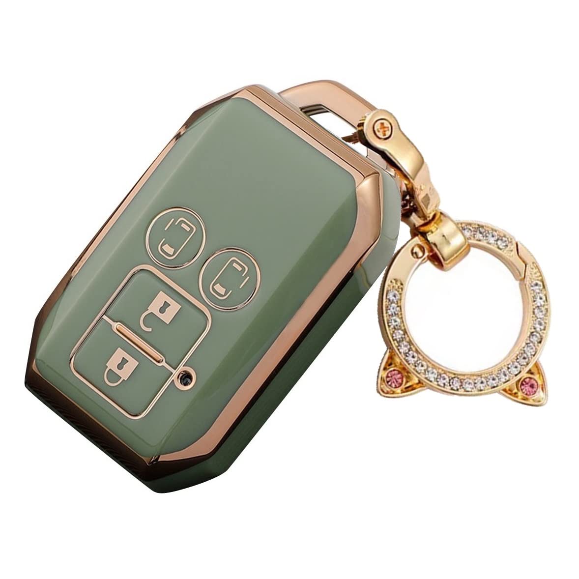 [ZANEKO] Key case compatible Suzuki New Spacia Spacia Custom Solio ZA-MEK-LM4-Green