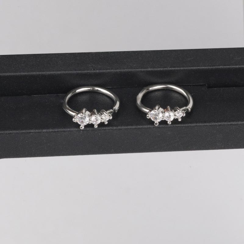 Heart Pendant Diamond Earrings - Elegant Luxury Women s Ear Accessories