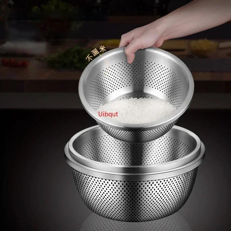 Drainage basket Kitchen water filter basket Basin Food grade German technology 304 stainless steel Vegetable washing basin